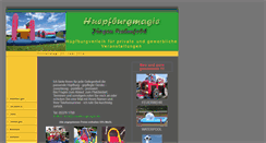 Desktop Screenshot of huepfburgmagie.de