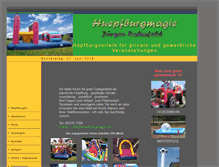 Tablet Screenshot of huepfburgmagie.de